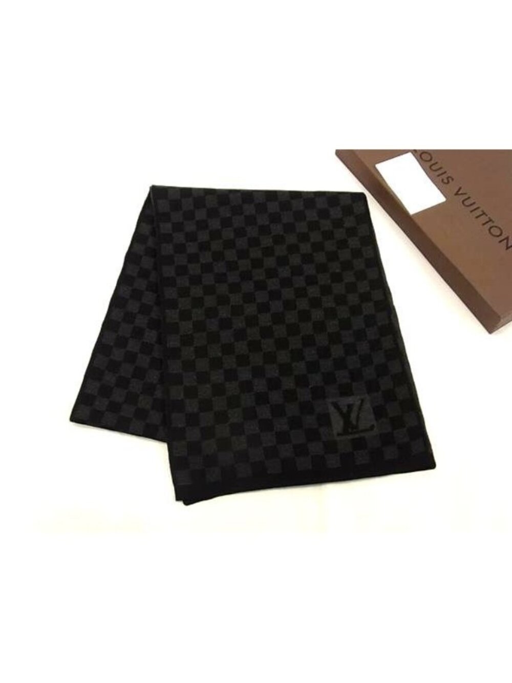 Louis Vuitton Damier Graphite Echarpe Petit Scarf Black